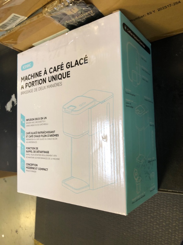 Photo 1 of Tastyle Mini Hot and Iced Coffee Maker Single Serve, for K Cup and Ground, 6 to 14 Oz Brew Sizes, with Recipe Book, for Home, Travel, RV, Office and Dorm, Classic Black (2.0 Version)