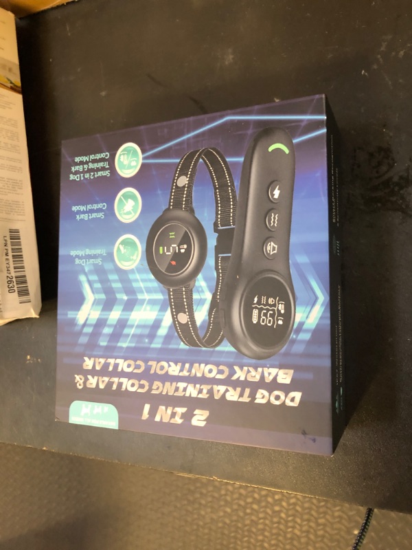 Photo 1 of XDX 2-in-1 Dog Shock Collar & Bark Collar – 3300FT Dog Training Collar with Remote, Automatic Anti-Barking, 5 Adjustable Sensitivity Levels, IP67 Waterproof E-Collar for Small Medium Large Dogs