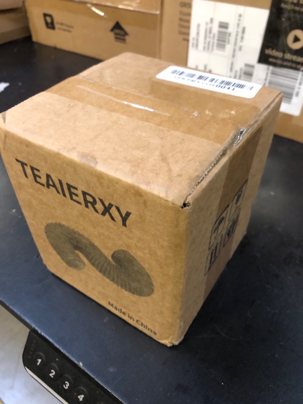 Photo 1 of TEAIERXY 4 Inch 8FT Dryer Vent Hose,Flexible Insulated Air Ducting,Vent Hose PVC Aluminum Foil with 2 Clamps for HVAC Ventilation(Grey)