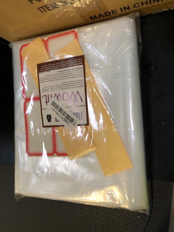 Photo 1 of Wowfit Furniture Cover Dust-Proof Moving Bag for Chairs, Recliners & Boxes – Clear, Odorless Plastic - 4mil-Thick - 34W x 42.1D x 65/48H Inches (Tape Not Included)