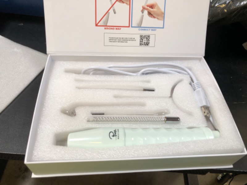 Photo 1 of NuDerma Clinical Skin Therapy Wand - Portable Skin Therapy Machine w 6 Fusion Neon + Argon Wands – Anti Aging - Clarifying - Skin Tightening & Radiance - Wrinkle Reducing