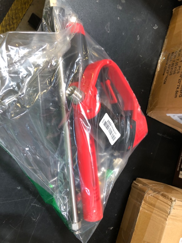Photo 1 of Hourleey Pressure Washer Gun, Red High Power Washer Gun with Replacement Wand Extension, 5 Nozzle Tips, M22 Fittings, 40 Inch, 5000 PSI