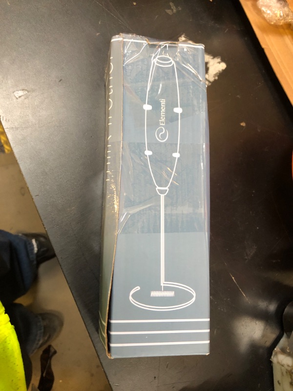 Photo 1 of Elementi Electric Milk Frother Handheld - Create Creamy Coffee, Delicious Matcha and Perfect Drinks - Compact Whisk & Mixer with Stand - Light Blue