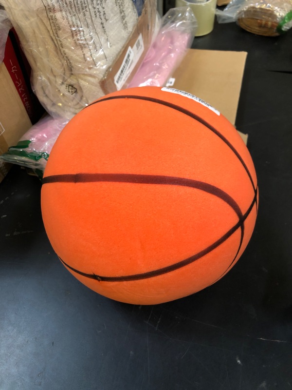 Photo 1 of ALDWDY Silent Basketball Size 7 (29.5") – Grooved Airless Indoor Basketball for Quiet Dribbling and Indoor Training, Pro PU Foam Ball – Real Feel Higher Bounce Quieter