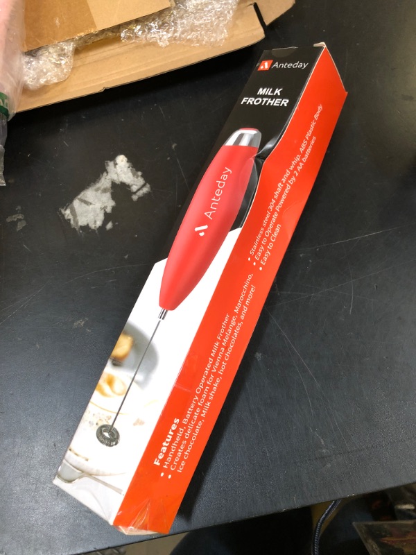 Photo 1 of Anteday Electric Milk Frother Handheld, Frother Wand for Coffee, Battery Operated (Not included) Drink Mixer Matcha Whisk, Foam Maker for, Frappe Hot Chocolate, Cappuccino, Lattes