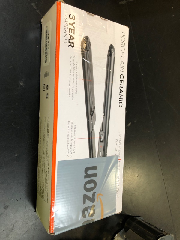 Photo 1 of BaBylissPRO Porcelain Ceramic Flat Iron Hair Straightener, 1" Digital Hair Straightener Iron for Professional Salon Results and All Hair Types
