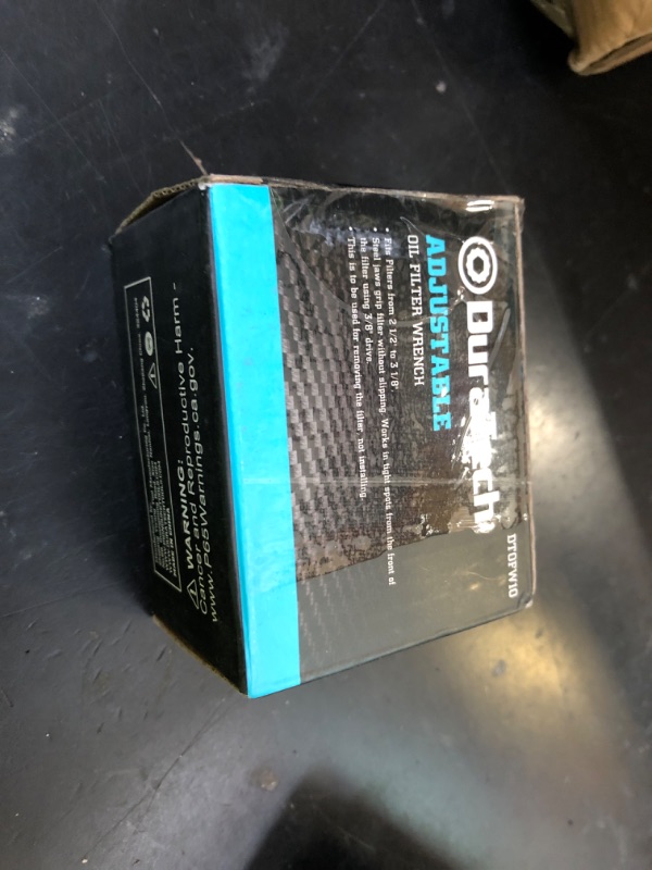 Photo 1 of DURATECH Adjustable Oil Filter Wrench, Universal Oil Filter Removal Tool for Removing Small to Medium-Sized Cap Style Filters, 2-1/2 to 3-1/8 Inches, 3/8" Drive
