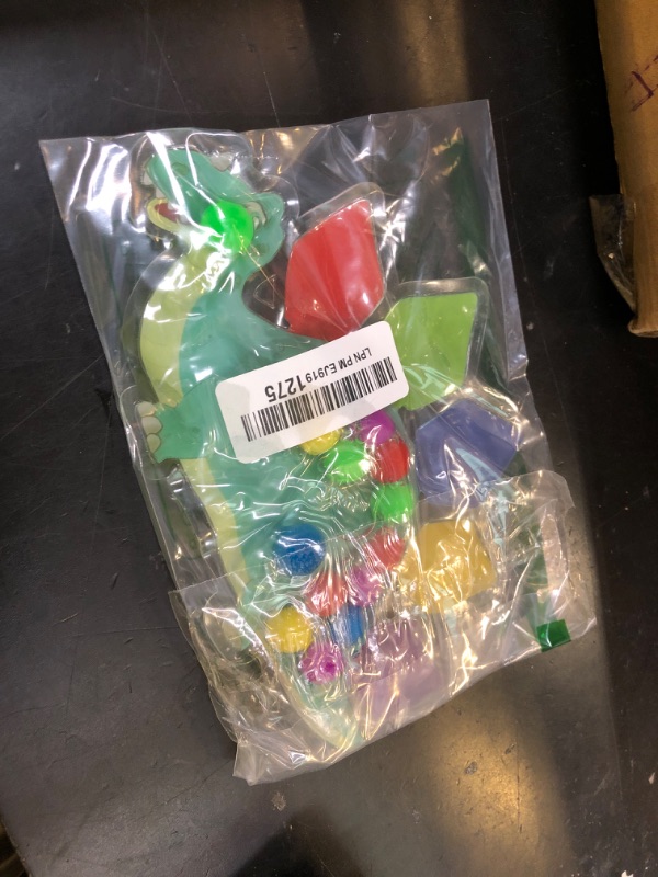 Photo 1 of Dinosaur Color Sorting Sensory Toy Gift for Toddler Activities Fine Motor Matching Game Roadtrip Travel Essential Autism Fidgets for Classroom Christmas Stocking Stuffers for Kid 3 4 5 Year Old Boy