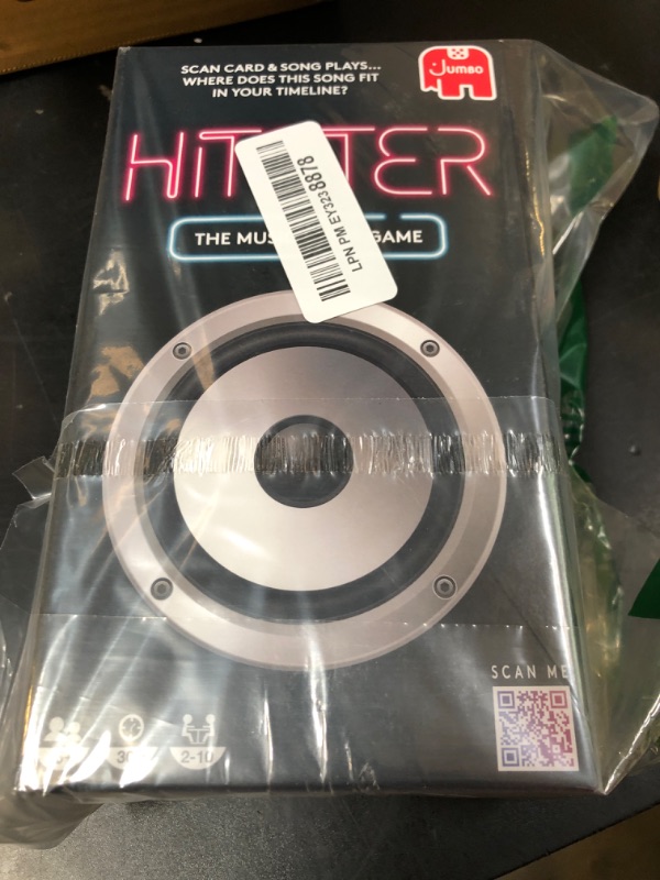 Photo 1 of Jumbo Hitster - The Music Party Card Game, Fun Music Quiz Card Game, 2-10 Players - 300 Plus Iconic Music Hits - Great for Adult and Family Game Night