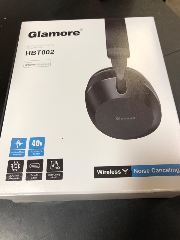 Photo 1 of Noise Cancelling Headphones Over Ear Bluetooth 5.3, Wireless/Wired Headset with Mic, 40H Playtime, Deep Bass, Foldable, Transparency Mode, Ideal for Airplane Travel, Work, Commute, Sleep