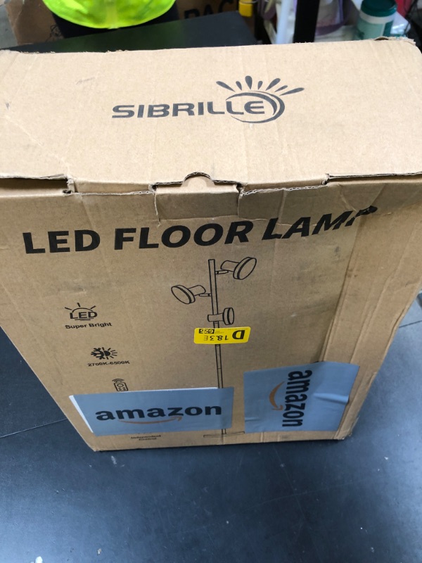 Photo 1 of SIBRILLE 36W LED Tree Floor Lamp, Modern Dimmable Standing Lamp with Remote & Touch Control, 4 Color Temperatures, 3 Rotatable LED Light Floor Lamps for Living Room, Bedroom, Office