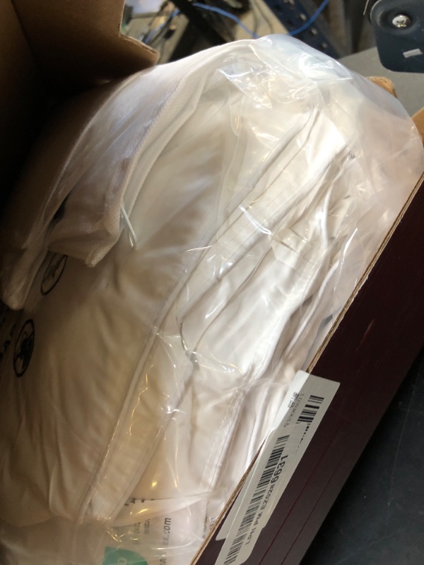 Photo 1 of L LOVSOUL 75% Goose Down Fiber Comforter Queen Size, 850+ Fill Power Hotel Style Bedding Comforter, 1200TC, Fluffy Ultra Soft All Season White Duvet Insert with 8 Corner Tabs