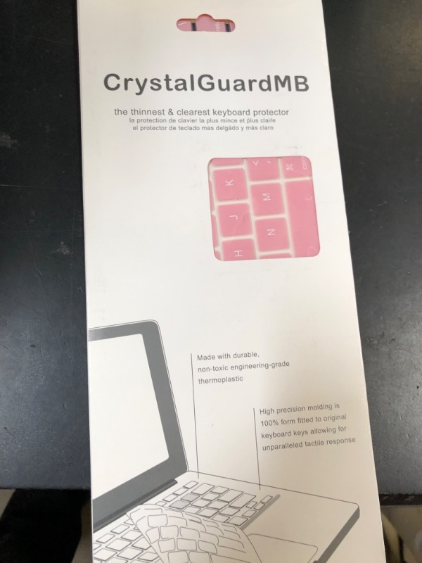 Photo 1 of Se7enline Compatible with MacBook Air Keyboard Cover 2018-2024 13 inch Protector for MacBook Air 13-Inch Touch ID with Retina Display M1 A2337/A2179 US Layout,Rose Quartz/Baby Pink