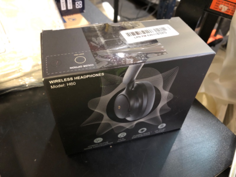 Photo 1 of Falebare Noise Cancelling Headphones, Bluetooth Headphone Over The Ear Headset Wireless Bluetooth with Mic, 80H Playtime, Deep Bass, Comfort Fit, Portable Lightweight Headphones for Travel, Home