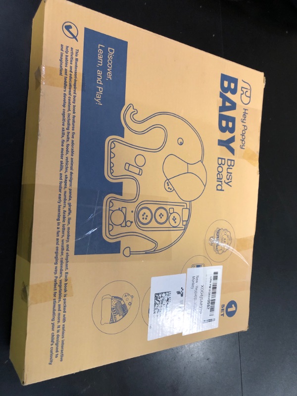 Photo 1 of Heypappy Busy Board Montessori Toys, 12 in 1 Busy Book Learning Sensory Toys for Toddlers with Fine Motor Skills, Busy Book Toys with Backpack Strap, Monkey Shape