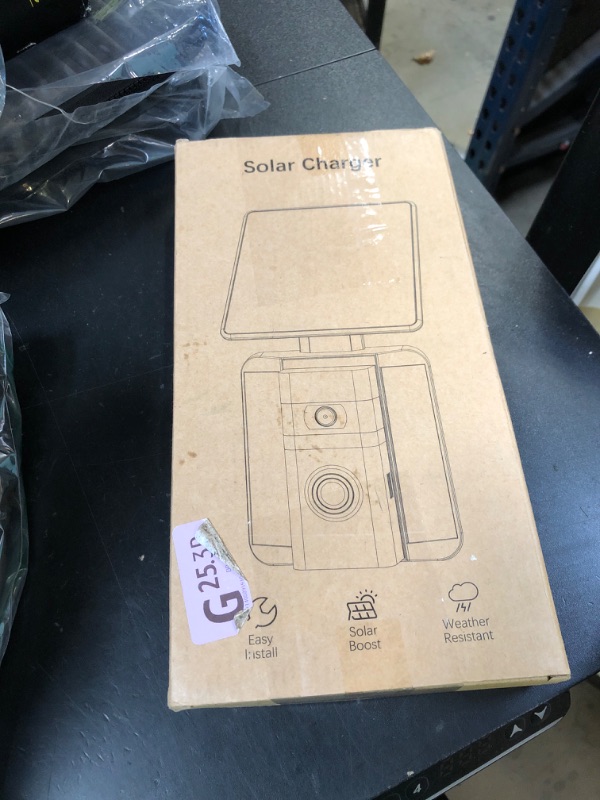 Photo 1 of Doorbell Solar Charger Compatible for Ring Video Doorbell 3/3 Plus/4/Battery Doorbell Plus/Battery Doorbell Pro(U-Shaped Port), QIBOX 2.9W Adjustable Efficient Solar Panel Mount for Doorbell Camera