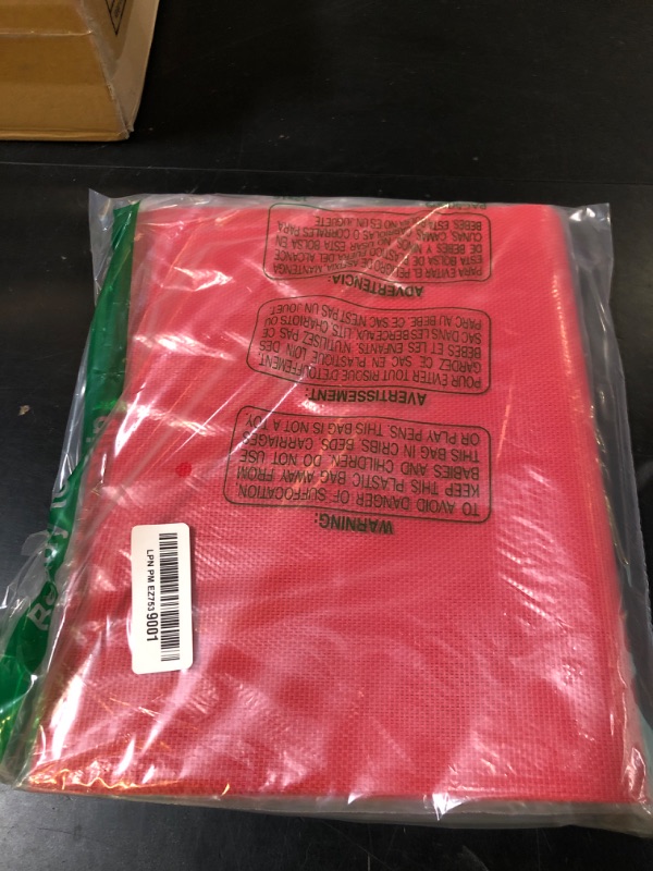 Photo 1 of SHACOS Placemats Set of 6 Woven Vinyl Christmas Place Mats for Dining Table Wipe Clean Stain Resistant Table Mats Indoor Outdoor (6, Red)