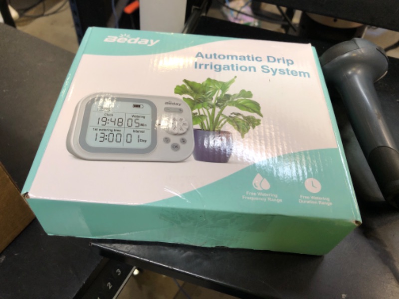 Photo 1 of Automatic Plant Waterer Indoor Self Watering System for 15 Potted Plants, Auto Drip Irrigation Kit Programmable Water Timer with Smart Humidity Detection