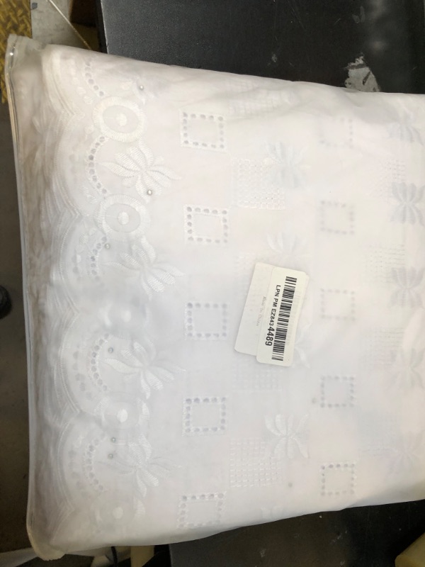Photo 1 of WorthSJLH Cotton African Lace Fabric 5 Yards Swiss Voile White Lace Fabrics Nigerian Lace Fabrics Dry Lace with Stones LF952