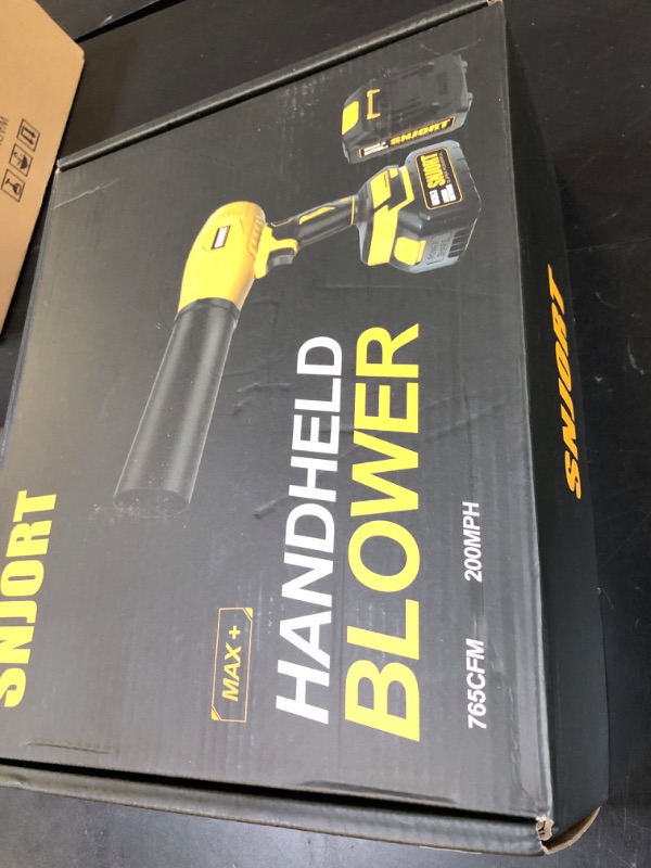 Photo 1 of Leaf Blower Cordless with Battery and Charger,500,000 RPM,Extended Nozzle,Lightweight Handheld Design,Blower for Patio Cleaning,car Blowing Water,Blowing Leaves and Dust