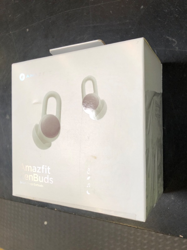 Photo 1 of Amazfit Zenbuds Smart Sleep Earbuds, Noise Blocking, in-Ear Alarm, Soothing Sounds, Light and Comfortable, in-Ear Alarm Detection, Cloud White