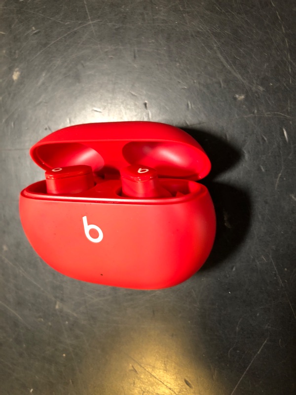 Photo 1 of Beats Studio Buds - True Wireless Noise Cancelling Earbuds - Compatible with Apple & Android, Built-in Microphone, IPX4 Rating, Sweat Resistant Earphones, Class 1 Bluetooth Headphones - Red