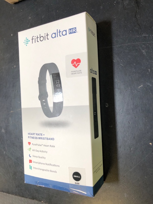 Photo 1 of Fitbit Alta HR, Black, Small (US Version)