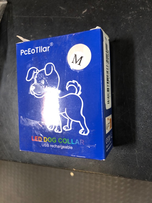 Photo 1 of PcEoTllar Light up Dog Collar for Night Walking - LED Dog Collar Light Rechargeable Color Changing, Glow in The Dark Dog Collars Waterproof Glowing Dog Collars for Large Small Medium Dogs