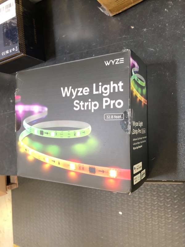Photo 1 of Wyze Lifestyle Light Strip Pro 32.8ft, WiFi LED Strip Lights, Multi-Color Segment Control, 16 Million Colors, Waterproof Coating, Compatible with Alexa Google Assistant, (2 Rolls of 16.4ft)