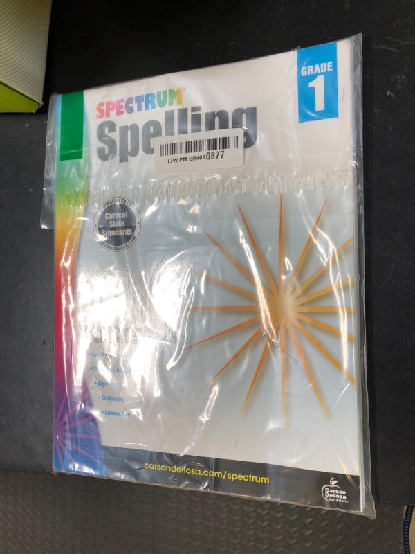 Photo 1 of Spectrum Spelling Workbook Grade 1, Ages 6 to 7, 1st Grade Spelling Workbooks, Phonics and Handwriting Practice with Alphabet Letters, Vowels, and ... First Grade Workbook - 184 Pages (Volume 28)
