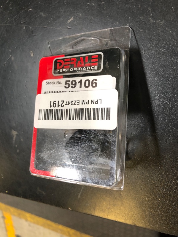 Photo 1 of Derale 59106 -6AN x 5/8"-18 Aluminum Adapter Fitting, black