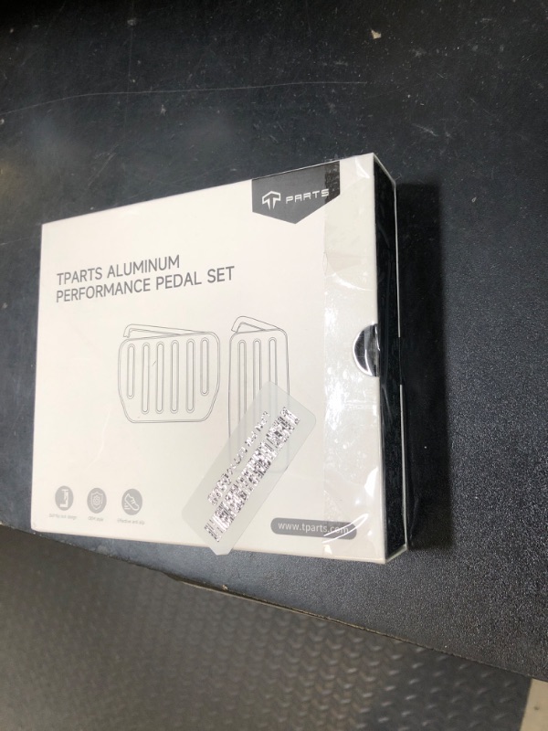 Photo 1 of TPARTS Aluminum Self-Flip Lock Performance Pedal Sets Accelerator Brake Pedals Cover for Tesla Model 3 & Model Y Non-Slip Protector Accessories Foot Pedal Pad Replacement