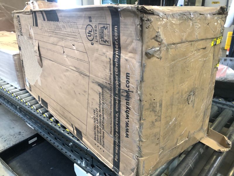 Photo 1 of Whynter Portable Air Conditioner 14,000 BTU with Dual Hose Dehumidifier & Cooling Fan for 500 Sq Ft Rooms, Includes AC Unit Window Kit, ARC-14S (9,500 SACC)