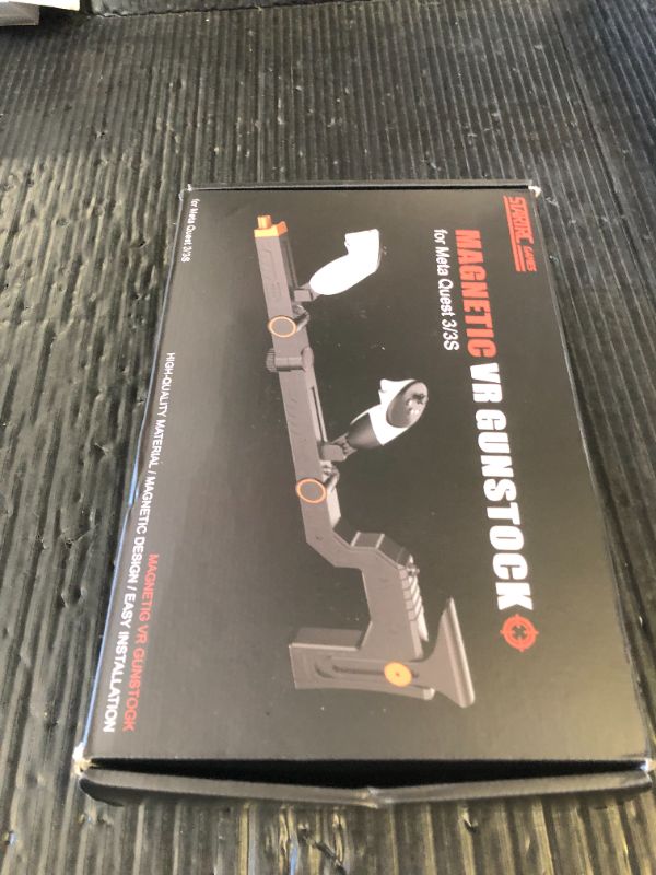Photo 1 of Vr  For Meta Quest 3 & Gunstock Quest 3S, Durable Mechanical Design, Precision Angle Adjustment Guns tock for Oculus Quest 3 Enhancing Realistic VR Experience Perfect for FPS Gamers (Tournament-Black)