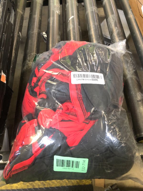 Photo 1 of Black and Red Arch Cover 3 Set-7.2FT, 6.6FT, 6FT Arch Backdrop Cover Spandex 2-Color Balloon Arch Stand Covers for Birthday Party Baby Shower Retirement Graduation Photo Background Decorations