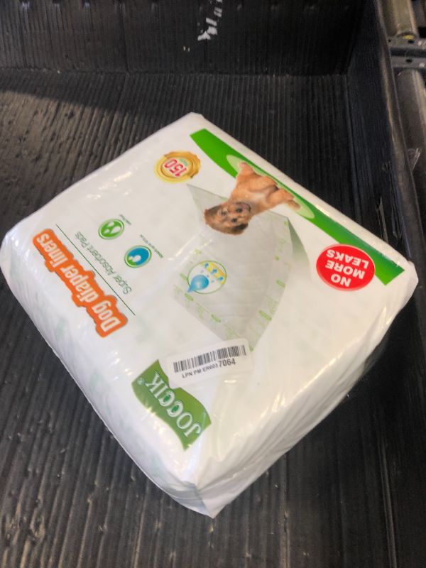 Photo 1 of Dog Diaper Liners 150ct Super Soft and Absorbent Dog Diaper Booster Pads for Male Dog Belly Bands or Female Dog Diapers(Regular, 150pcs)