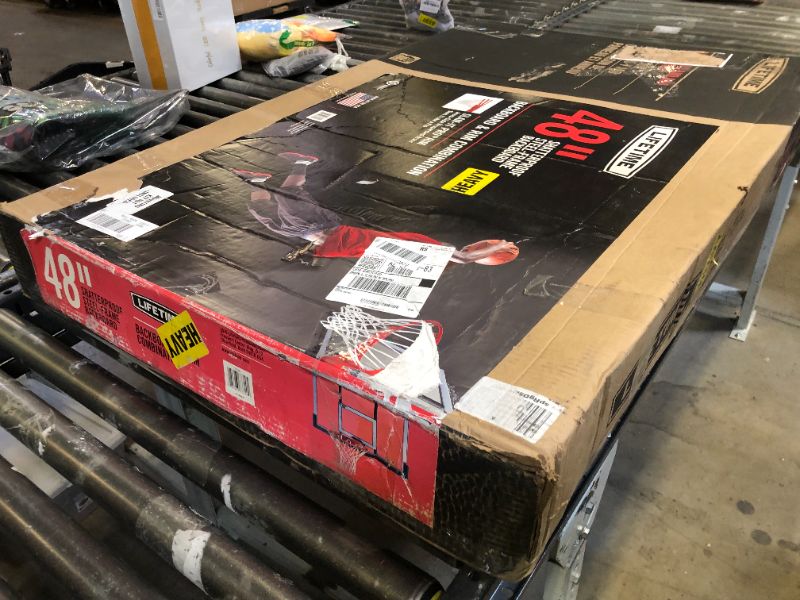 Photo 1 of Lifetime Shatter Proof Backboard Rim Combo, 48-Inch, Mounting Bracket Sold Separately