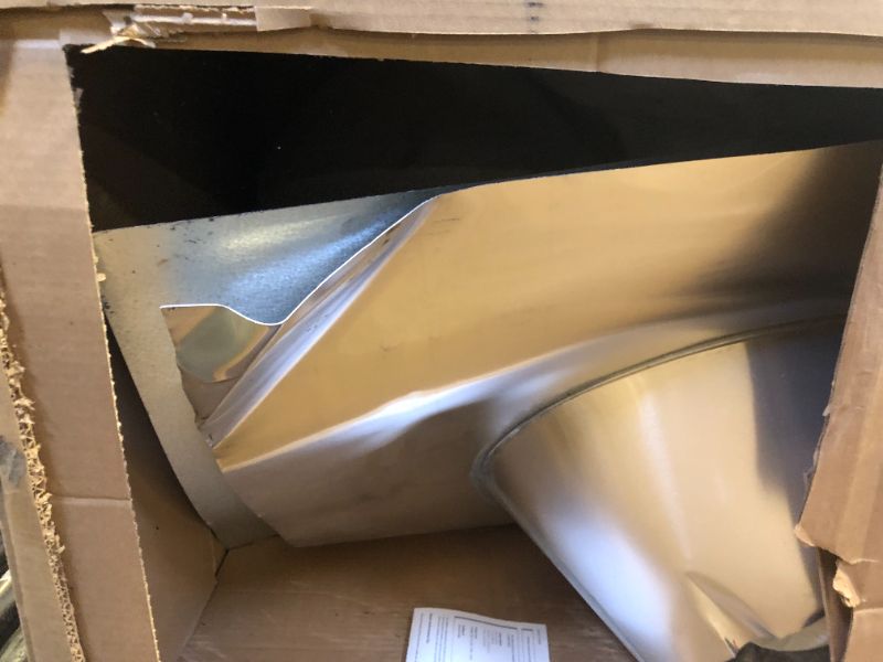 Photo 1 of DuraVent 10DT-FF 10" Class A Chimney Pipe Flat Roof Flashing, Galvanized