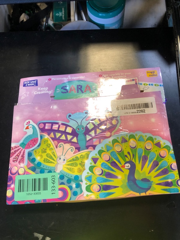 Photo 1 of Imagimake Mirror Mosaic Butterfly & Peacock Kids Art Set | DIY Craft Kit | Foil Stickers for Kids | Mosaic Kit | Travel Toys | Birthday Gift for Girls and Boys Ages 3,4,5,6,7,8