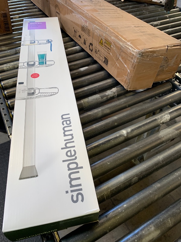Photo 1 of simplehuman Shower Caddy, Matt Stainless Steel + Anodised Aluminium