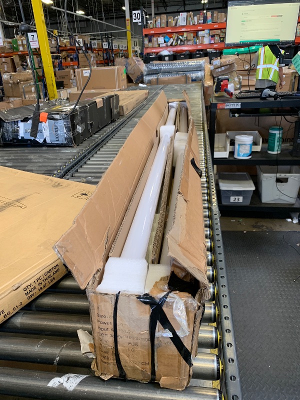 Photo 1 of Bekada 8FT LED Linear Light Fixtures, 90/70/60W & 35/40/5000K CCT Adjustable, 8’ Linear Shop Lights for Workshop, Office, Garage, 8Feet Commercial Bay Lighting Fluorescent Tube Replacement, 4Pack