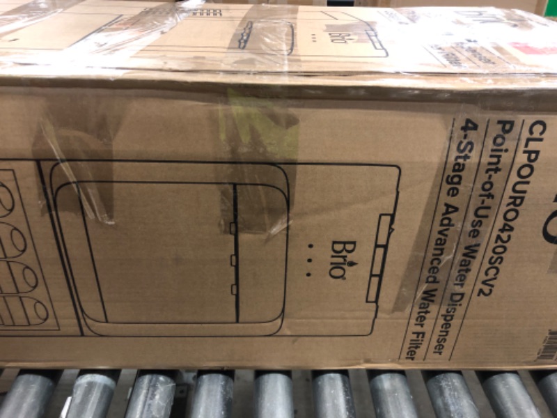 Photo 1 of Brio Commercial Grade Bottleless Ultra Safe Reverse Osmosis Drinking Water Filter Water Cooler Dispenser-3 Temperature Settings Hot, Cold & Room Water - UL Approved – Point of Use