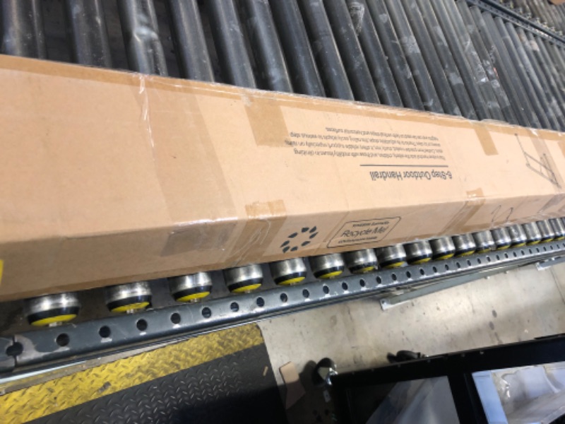 Photo 1 of VIVOSUN Outdoor Handrail, 6-7 Step Stair Handrail, 83" x 36" Fits 1 to 7 Steps, Wrought Mattle Iron Handrail for Concrete Steps, Porch Steps, Black, HR-0004lpnpmct1541868
