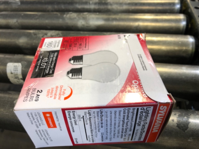 Photo 1 of SYLVANIA Incandescent Light Bulb, 25W A19, Dimmable, Medium Base, 160 Lumens, 2850K, Soft White - 2 Count(Pack of 1)(10562)
