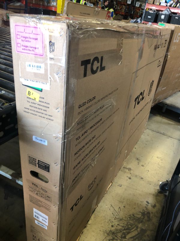 Photo 1 of TCL 75-Inch Class Q65 QLED 4K Smart TV with Fire TV (75Q651F, 2024 Model), Dolby Vision, HDR PRO+, Dolby Atmos, Alexa Built-in with Voice Remote, Apple AirPlay 2 Compatibility, Streaming Television