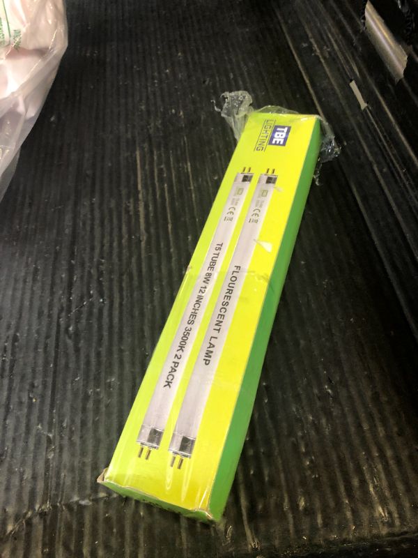 Photo 1 of TBE LIGHTING 8w / 12 inch Soft White 3500K Tubes - F8T5/D Fluorescent Tube Lamps 288mm / 12''- CFL Bulbs - G5 2-Pin Base Fittings - T5 High Efficiency Lamps (2-Pack)