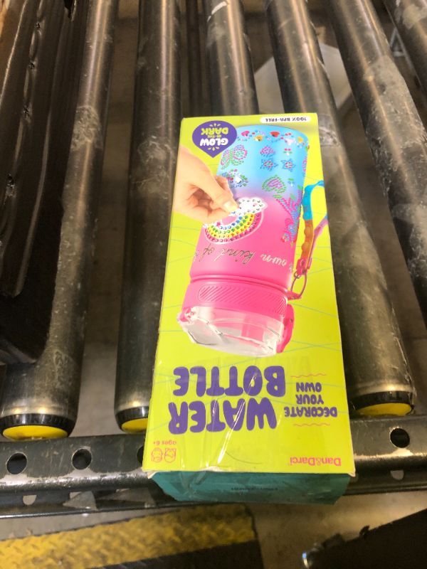 Photo 1 of Dan&Darci Decorate Your Own Glow-in-The-Dark Water Bottle Kit for Girls - Gifts for Girl Ages 4-6 5-7 6-8 - 4 5 6 7 8 Year Old Birthday Gift Ideas - Arts and Crafts for Kids Age 6-8 - Unicorn Toys