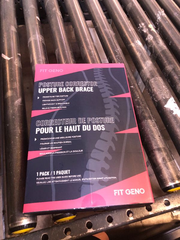 Photo 1 of Fit Geno Posture Corrector for Women: Adjustable Lightweight Upper Back Brace for Neck Shoulder & Upper Back Pain Relief - Improve Posture Correct Hunchback Slouching Kyphosis Invisible Under Clothes (M/L Under Bust 32"-45")
