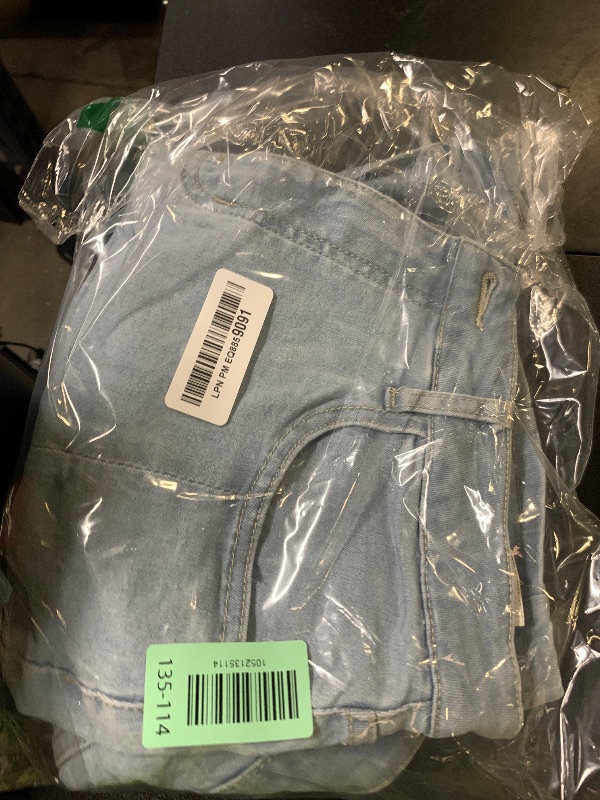 Photo 1 of Vetinee Women's Summer Mini Skorts Denim Skirts with Pockets - Blue Fog, Size 12 / 14