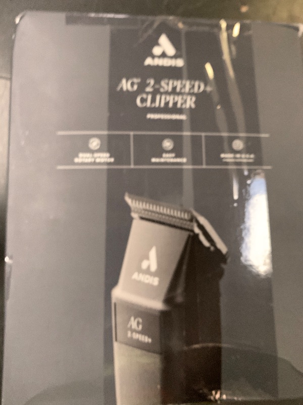 Photo 1 of Andis 12845 Ultra-Light 2-Speed Professional-Grade Detachable Blade Clipper, Animal/Dog Grooming, for All Coats & Breeds, AG, Black